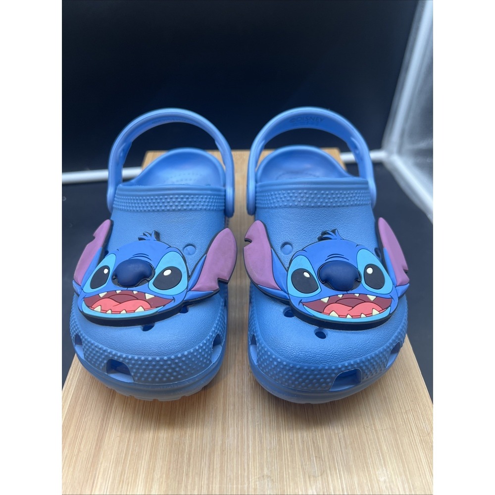 Crocs Disney Lilo and Stitch Blue Clog Shoe Unisex Childrens Size 11